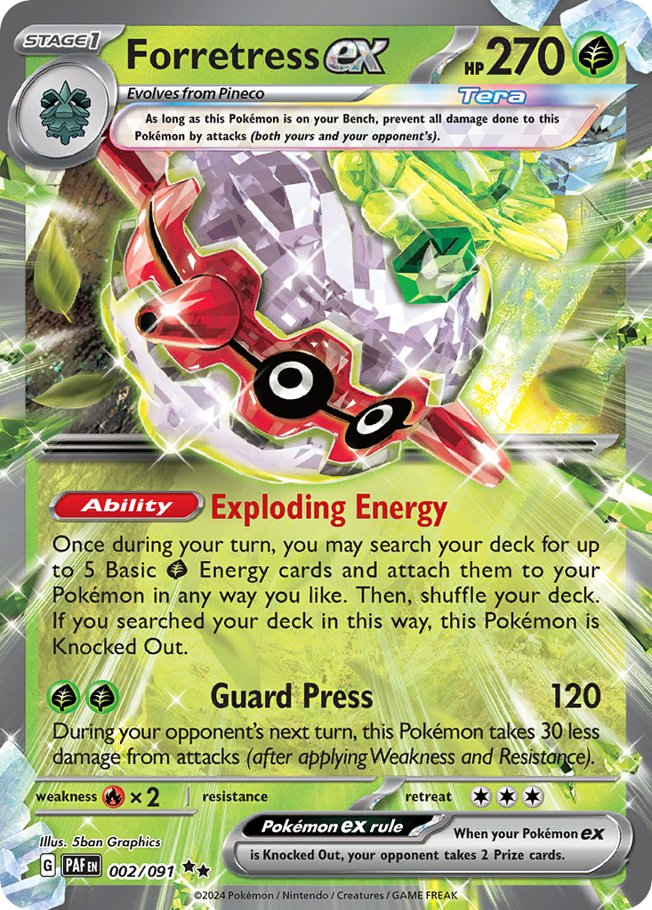 Paldean Fates Forretress ex #2/91